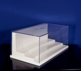 Acryl - Vitrine, Stufensockel 232 mm x 120 mm x 86 mm