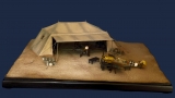 Diorama Grundplatte 89, Flugfeld Zelthangar, 1:72