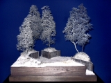 Diorama Grundplatte 50 Panzerstellung , 30 x 25 cm, 1:35,