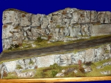 Diorama Grundplatte, Felsenstraße 1, 100 x 50 cm, 1:48